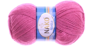 Villasisaldusega lõng, tumeroosa