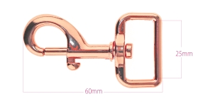 Карабин длинои 60 x 35мм для ремня макс 25мм