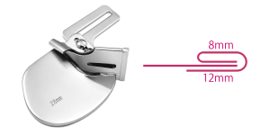 Universaali kantinkääntäjä Baby Lock, Juki 28 mm --> 8 mm kahden taittaa