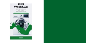 Pesumasina-kangavärv 25g ja reagent 50g, Wash&Go, Deka smaragdroheline