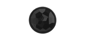 Must, kannaga plastiknööp, ø28 mm, 44L