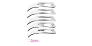 TO5,PK6807 Replacement Curved Surgical Blades, 5 pcs, No.12