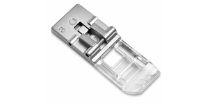 Läpinäkyvä jalka tasosaumurille Janome CoverPro 1000CP, 1000CPX, 2000cpx, Elna, Art.795818107