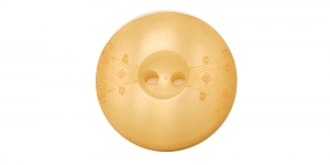 SP134 25 mm Kreemjaskollane, kahe auguga plastiknööp