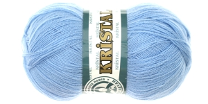 Akrüüllõng Kristal; Värv 12 (Helesinine), Kristal Yarn; Colour 12 (Light Blue), Madame Tricote