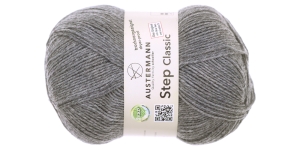 Villasisaldusega sokilõng Step Classic; Värv 1037 (Säbruline tumehall), Austermann