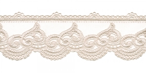 Embroidered Lace P-2618, 7,5 cm