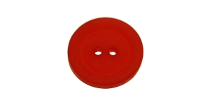 Punane, kahe auguga plastiknööp, 23mm, 36L