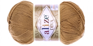 Diva Silk Effect Yarn; Colour 369 (Beige), Alize