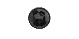 Must, kannaga plastiknööp, ø23 mm, 36L