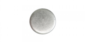 Antiikhõbedane, ümar, kannaga metallnööp, 12mm/20L, SFF121