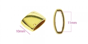 Metallist rihma-aas, paela-aas laiusele 10 mm, kuldne
