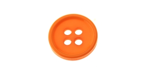 Oranž, nelja auguga plastiknööp, 14mm, 22L