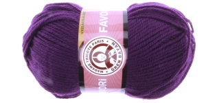 Favori Acrylic Yarn; Colour 60 (Dark Purple), Madame Tricote