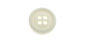 Loodusvalge, nelja auguga plastiknööp, 18mm, 28L