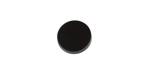 Must, kannaga metalllst nööp, 15mm, 24L