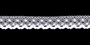 Puuvillane pits 2019-01 laiusega 1,8 cm, värv valge 