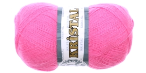 Kristal Yarn; Colour 42 (Hot Pink), Madame Tricote