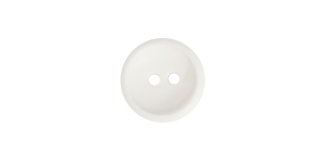 Valge, kahe auguga plastiknööp, 22mm, 34L