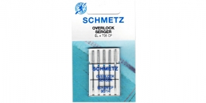 Chromium Finished Serger, overlock & Flatlock Needles, Schmetz, ELx705CF No.90 (14)