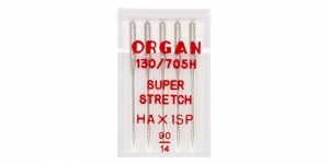Иглы для домашних оверлоков и швейных машин Super Strech Syst.HAx1sp, Organ №.90 (14)