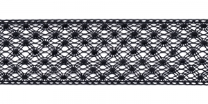 Puuvillane pits laiusega 5 cm, must