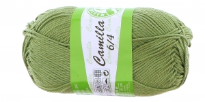 Puuvillane lõng Camilla; Värv 5056 (Hallikasroheline), Madame Tricote