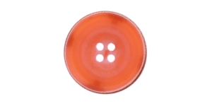 Korallroosakirju, heleda servaga, nelja auguga plastiknööp, 28mm, 44L