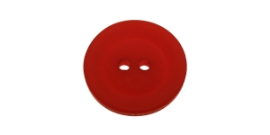 Punane, kahe auguga plastiknööp, 20mm, 32L