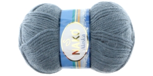 Villasisaldusega lõng, sinakashall