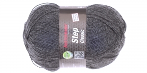 Villasisaldusega sokilõng Step Classic; Värv 1038 (Mustjashall, säbruline), Austermann