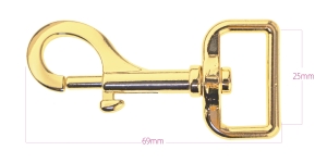 Карабин для ремня макс 25мм