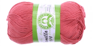 Puuvillane lõng, tumedam oranžiikasroosa