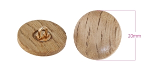Wood Buttons ø20 mm x 5 mm (button size: 32L)