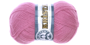 Akrüüllõng Kristal; Värv 49 (Vanaroosa), Kristal Yarn; Colour 49 (Dark Dusty Rose), Madame Tricote