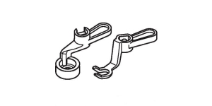 Free motion frame qulting/ruller feet set for QB-S foot Janome #767434005