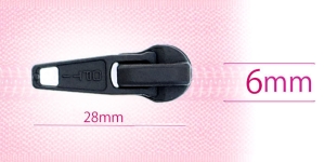 6 mm coil, spiral zipper slider, for flat coil