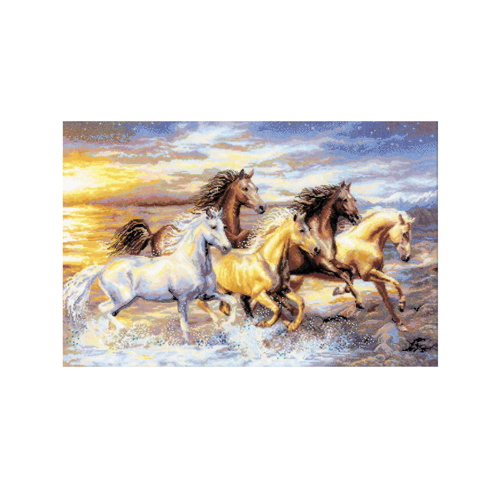 Cross-Stitch Kit RIOLIS Premium 100/038 In the Sunset, Embroidery Like Art