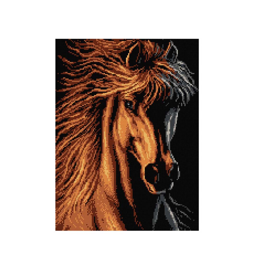 Набор для вышивания Риолис 1864 Пара лошадей, 40*40 см отзывы
