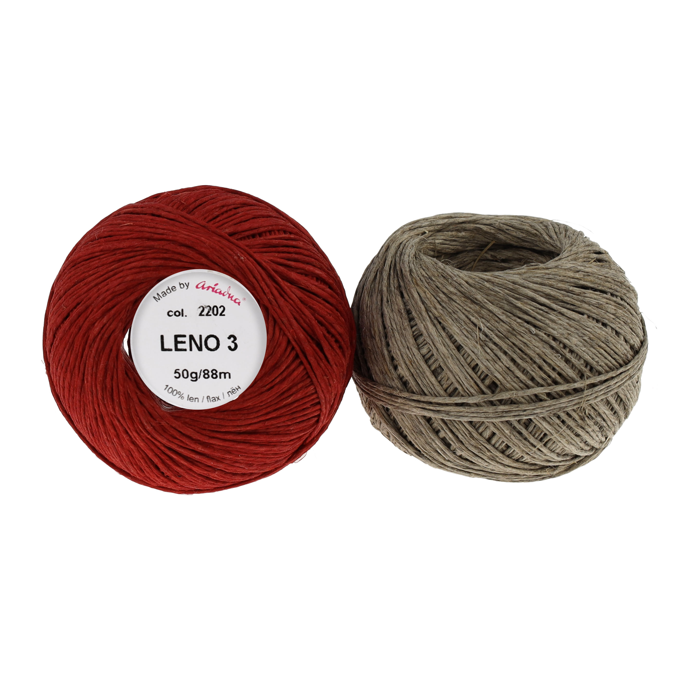 Linen, Flax Thread, thin cord Leno 3, 50g, 88m, Ariadna, Macrame cords