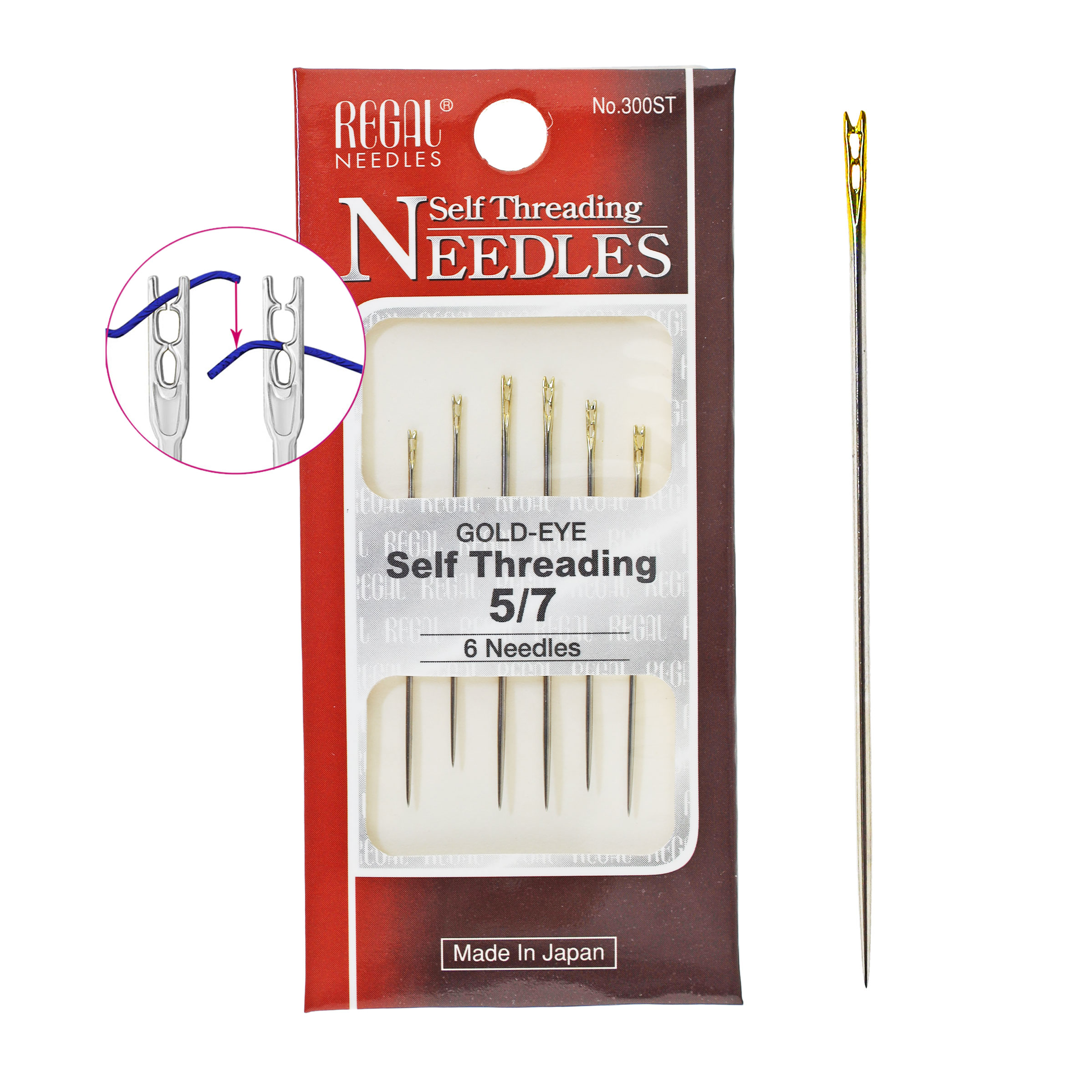 Eye Sewing Self-threading Needles