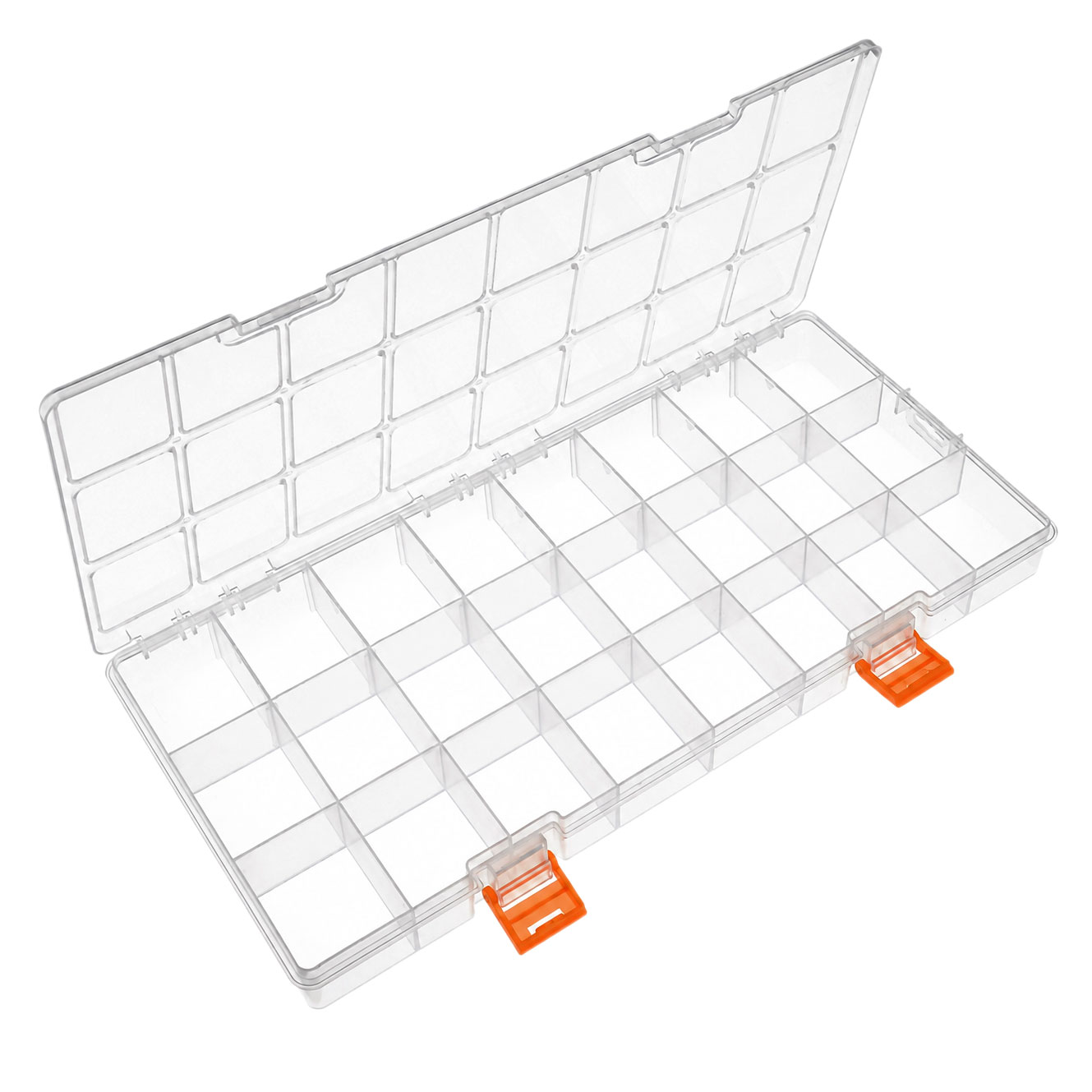 PP Storage Box, 24 Adjustable Compartments, 32 x 15,5 x 3 cm, KL5066 PP Storage Box, 24 Adjustable Compartments, 32 x 15,5 x 3 cm, KL5066
