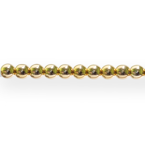 Ümar läbipaistmatu metalsetes toonides klaashelmes 4mm