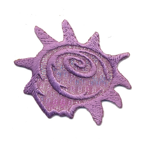 Triigitav Aplikatsioon; Lilla teokarp, 6,5 x 6 cm