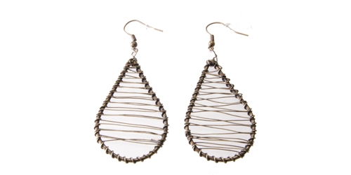 Droplet Wire Earring;, 50mm