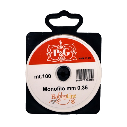 Tamiil ehete valmistamiseks, Monofilament Cord, 0.35 mm; 100m (P&amp;G, Hobbyline)