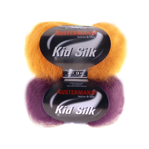 Siidisisaldusega mohäärlõng Kid Silk, Austermann 