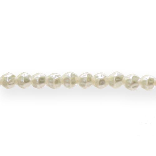Ümar krobelise pinnaga pärlmutter 4,5mm klaashelmes