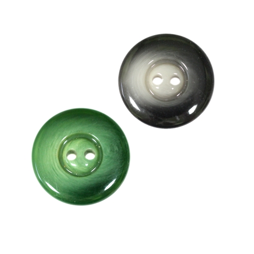Segatud värvidega, kahe auguga paksem plastiknööp, 28mm, 44L