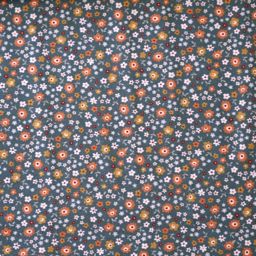 Lillemustriga, puuvillane popliinkangas, 150cm, 7003